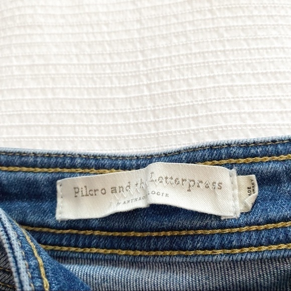 PILCRO AND THE LETTERPRESS HIGH RISE SKINNY ANKLE ZIPPERS DENIM JEANS - Picture 6 of 14